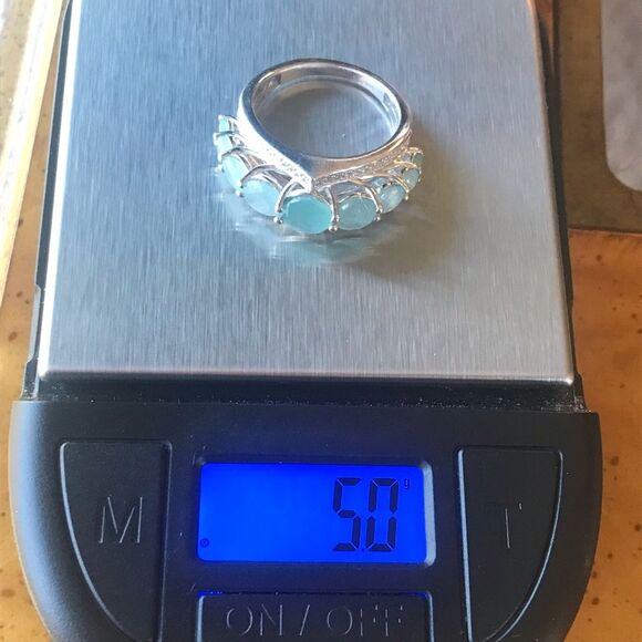 Natural Grandidierite Sterling Silver Ring Size 7 - Picture 8 of 8